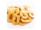 Pile of dried banana chips