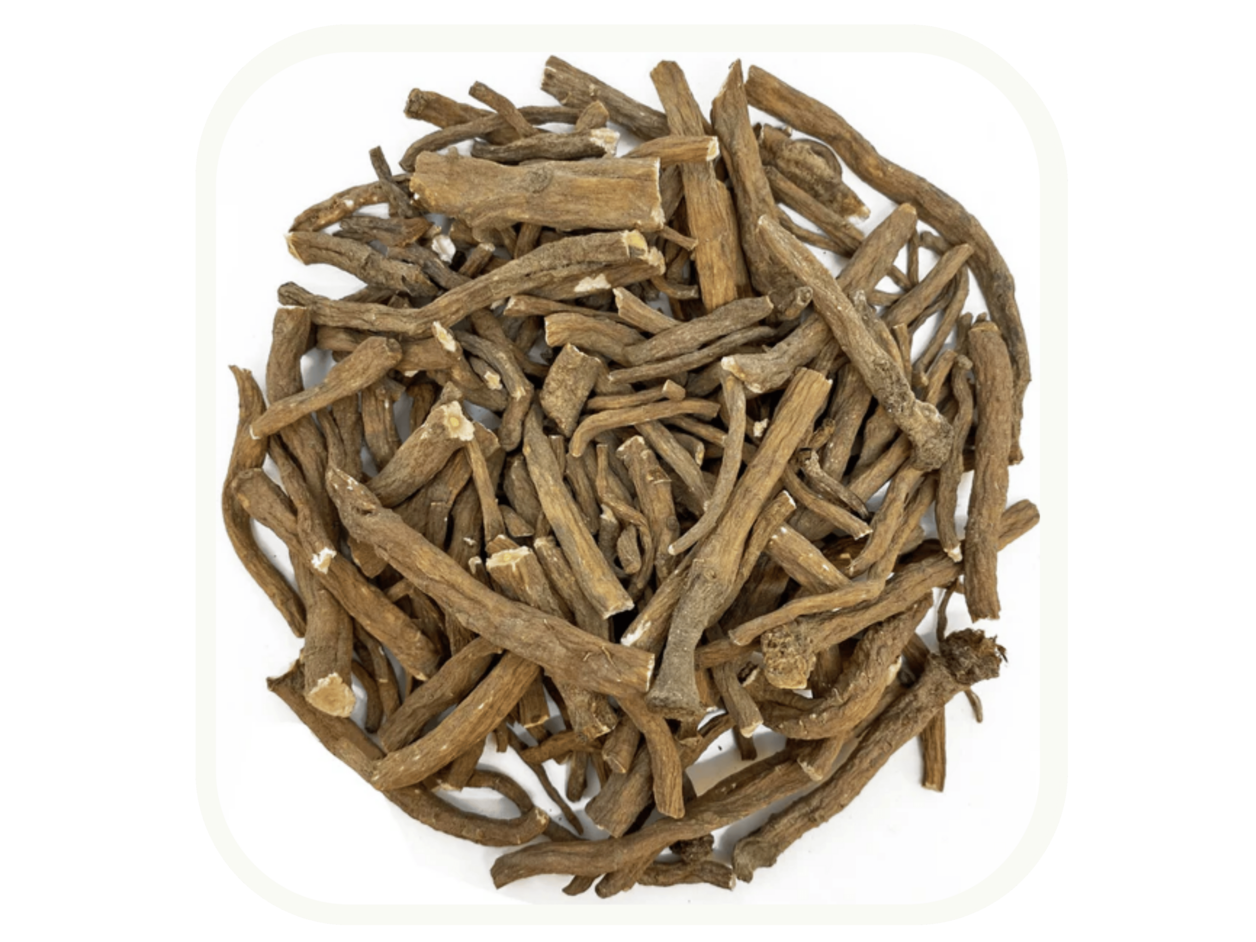 Pile of dried Dandelion Root Nibbles