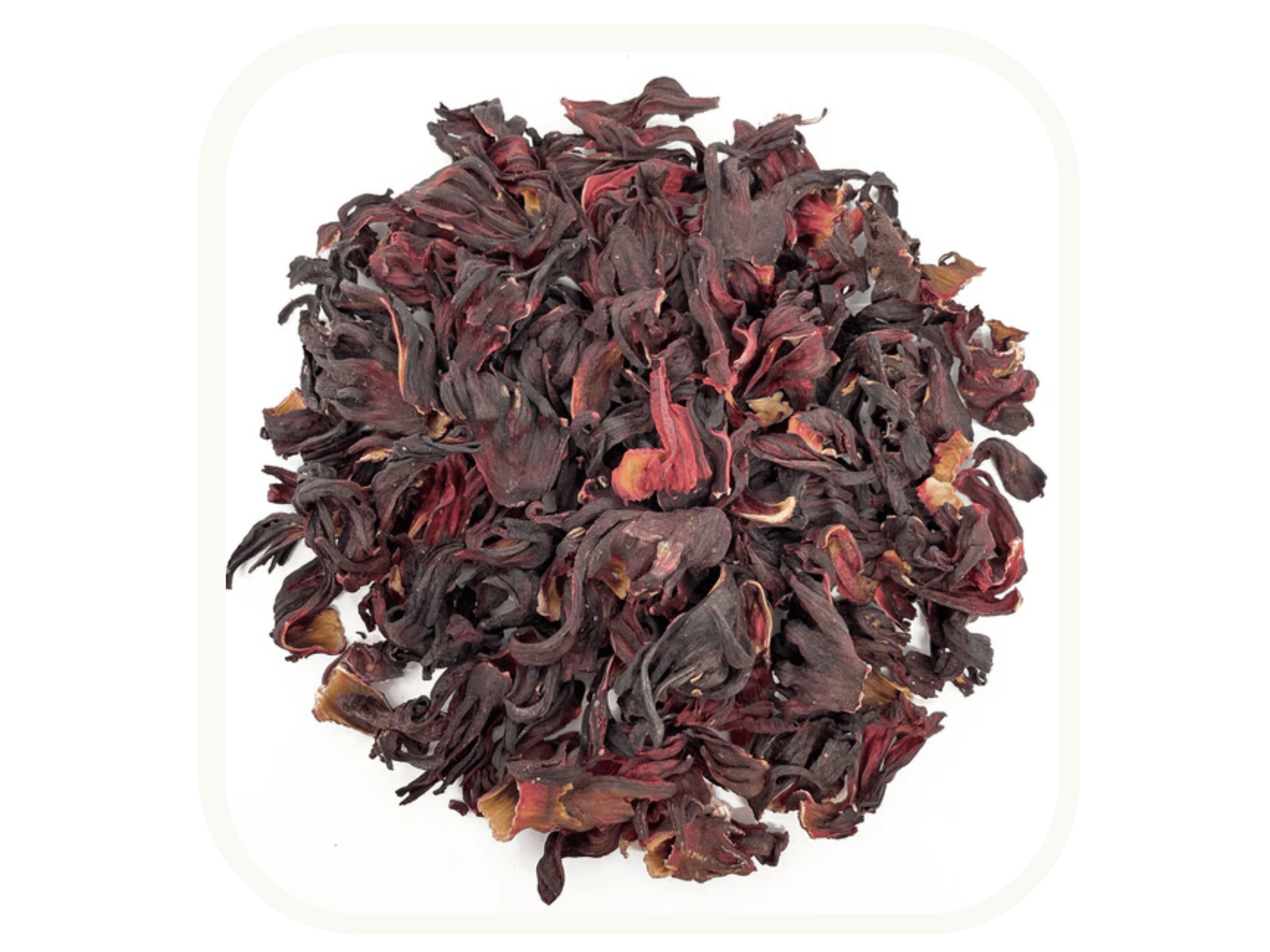 Pile of dried hibiscus flowers