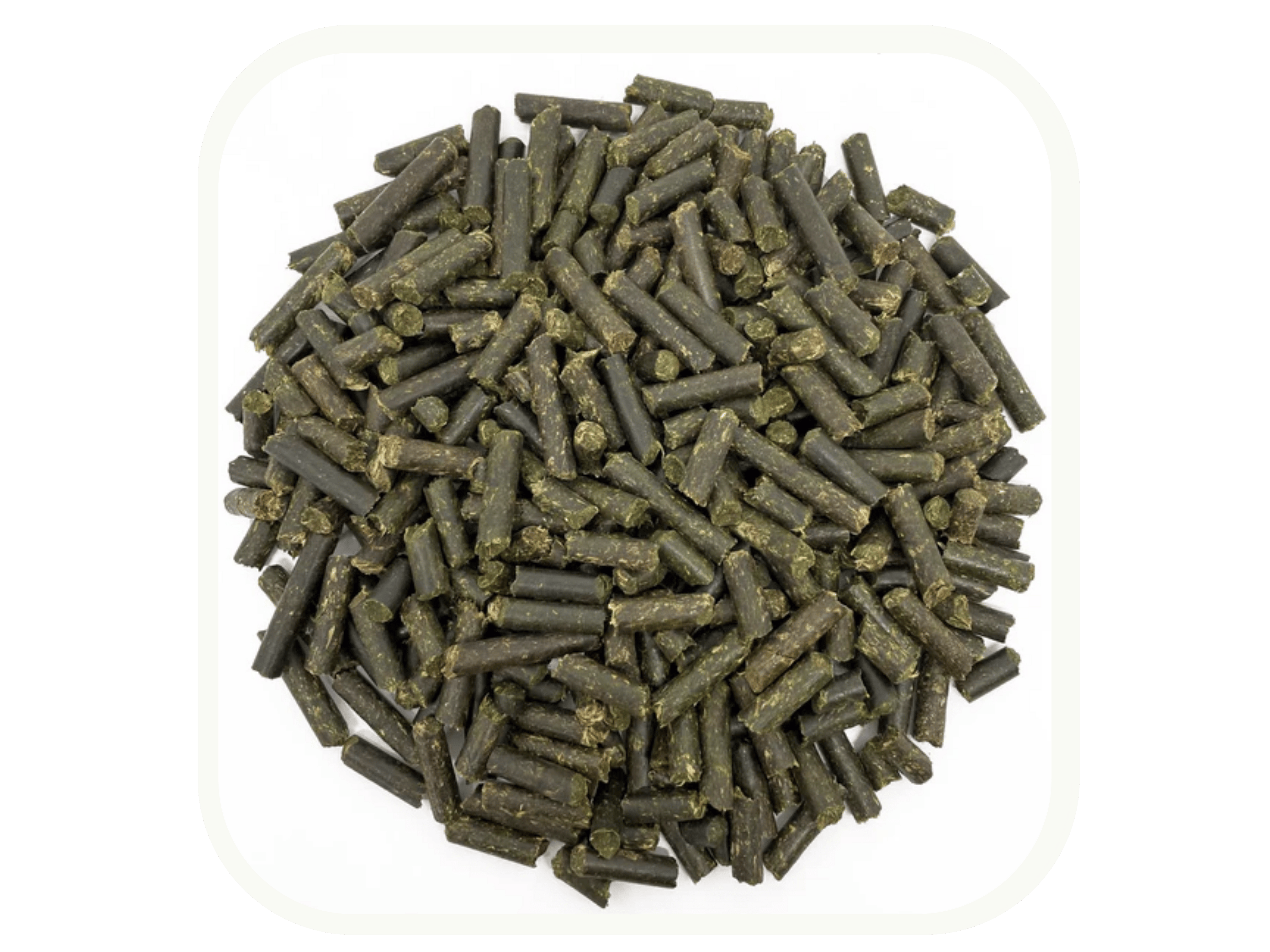 Pile of nettle pellets